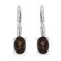 D'Joy Brazilian Smoky Quartz 0.90 ctw Lever Back Earrings in Sterling Silver - Sticky add to cart bar