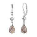 D'Joy Brazilian Smoky Quartz 4.60 ctw Dangling Earrings Sterling Silver - Sticky add to cart bar