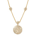 Polki Diamond 3.00 ctw Royal Medallion Necklace in 18K Vermeil Yellow Gold Over Sterling Silver 20 Inches - Sticky add to cart bar