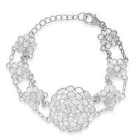 Polki Diamond 2.50 ctw Royal Medallion Bracelet in 18K Vermeil Yellow Gold Over Sterling Silver (7.25 In)