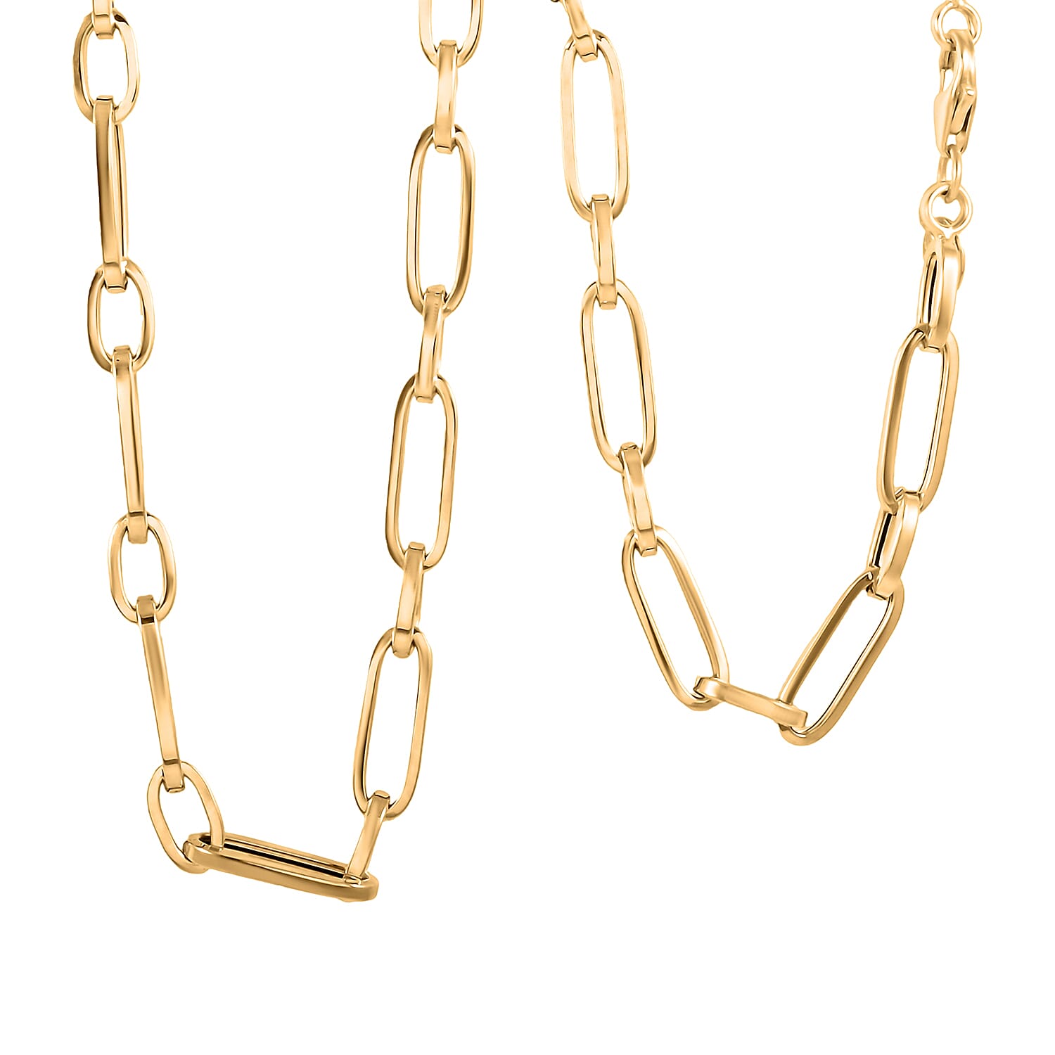 Italian 14K Yellow Gold 5mm Paperclip Necklace (18 Inches) (8.00 g)