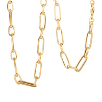 Italian 14K Yellow Gold 5mm Paperclip Necklace (18 Inches) (8.00 g)