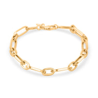 14K Yellow Gold 5mm Paperclip Bracelet (7.50 In) 3.60 Grams