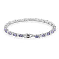Multi Gemstone Bracelet in Rhodium Over Sterling Silver (6.50 In) 6.50 ctw - Sticky add to cart bar