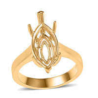 10K Yellow Gold Mounting Ring (Size 6.25) 3.80 Grams