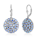 D'Joy Moon Glow Moonstone 7.90 ctw Victorian Moonlight Earrings Black Oxidized Sterling Silver - Sticky add to cart bar
