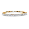 D'Joy Moissanite Bangle Bracelet in 18K Vermeil YG Over Sterling Silver (7.25 In) 2.90 ctw - Sticky add to cart bar