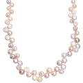 Multi Color Freshwater Pearl Necklace in 18K Vermeil Yellow Gold Over Sterling Silver 18 Inches - Sticky add to cart bar