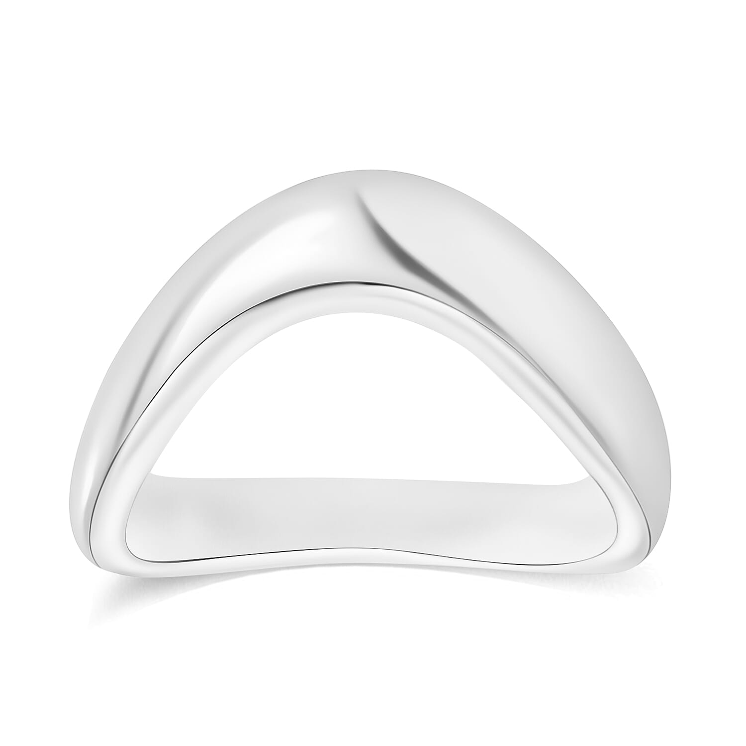 Band Ring in 10K White Gold 5 Grams