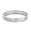 Diamond-cut Band Ring in 10K White Gold (Size 10.0) 2.50 Grams - Sticky add to cart bar