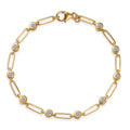 Luxuriant Lab Grown Diamond G-H SI 1.00 ctw Bracelet in 18K Vermeil Yellow Gold Over Sterling Silver (7.25 In) - Sticky add to cart bar