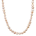 Peach Freshwater Pearl Fancy Necklace in 18K Vermeil Yellow Gold Over Sterling Silver 18 Inches - Sticky add to cart bar
