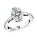 J Francis Embellished with Zirconia by Swarovski Ring in Platinum Over Sterling Silver (Size 5.5) 1.50 ctw - Sticky add to cart bar