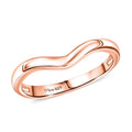18K Vermeil RG Over Sterling Silver Chevron Ring (Size 5.0) (2 g) - Sticky add to cart bar