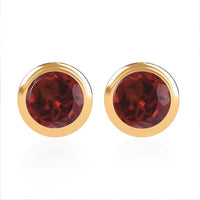 Moissanite 0.50 ctw Stud Earrings in Vermeil Yellow Gold Over Sterling Silver