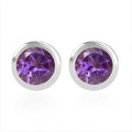 Moissanite 0.50 ctw Stud Earrings in Vermeil Yellow Gold Over Sterling Silver - Sticky add to cart bar