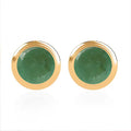 Moissanite 0.50 ctw Stud Earrings in Vermeil Yellow Gold Over Sterling Silver - Sticky add to cart bar