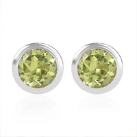 Moissanite 0.50 ctw Stud Earrings in Vermeil Yellow Gold Over Sterling Silver