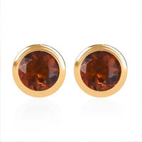 Moissanite 0.50 ctw Stud Earrings in Vermeil Yellow Gold Over Sterling Silver