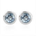 Moissanite 0.50 ctw Stud Earrings in Vermeil Yellow Gold Over Sterling Silver - Sticky add to cart bar