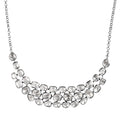 D'Joy Polki Moissanite 8.00 ctw Necklace 18 Inches in Rhodium Over Sterling Silver - Sticky add to cart bar