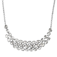 D'Joy Polki Moissanite 8.00 ctw Necklace 18 Inches in Rhodium Over Sterling Silver