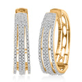 Diamond G-H I3 1.00 ctw Earrings in 14K Yellow Gold Sterling Silver - Sticky add to cart bar