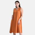 Black Polyester Sleeveless Midi Lounge Dress - One Size Fits Most - Sticky add to cart bar