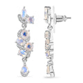 Karis Moon Glow Moonstone and White Zircon 2.85 ctw Blooming Twilight Earrings in Platinum Bond - Sticky add to cart bar