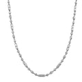 Diamond-cut Fancy Beaded Chain Necklace in 950 Platinum 24 Inches 26.11 Grams - Sticky add to cart bar