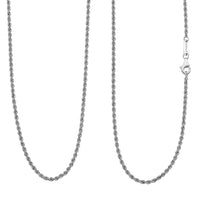 Rhapsody 950 Platinum Rope Chain Necklace (20 Inches) (8.40 Grams)