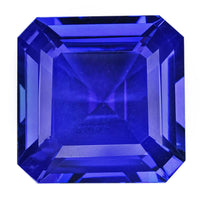 Certified and Appraised AAAA Asscher Cut Tanzanite (Sqr Free mm) 9.50 ctw