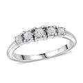 Luxuriant Lab Grown Diamond G-H SI 0.20 ctw Ring in Rhodium Over Sterling Silver - Sticky add to cart bar