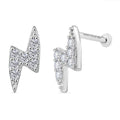 Rachel Galley Moissanite  Fancy Earrings in Rhodium Over Sterling Silver 0.28 ctw - Sticky add to cart bar