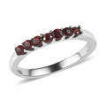 Anthill Garnet 0.35 ctw 7 Stone Ring in Stainless Steel (Size 10.0) - Sticky add to cart bar