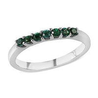 Anthill Garnet 0.35 ctw 7 Stone Ring in Stainless Steel (Size 10.0)