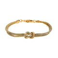 Bali Legacy 22K Vermeil YG Over Sterling Silver Tulang Naga Knot Bracelet (6.50 In) (12.86 g) - Sticky add to cart bar