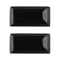 Set of 2 Thai Black Spinel (Bgt 6x3 mm) 0.82 ctw Loose Gemstone