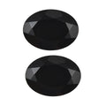 Set of 2 Thai Black Spinel (Oval 8x6 mm) 2.56 ctw Loose Gemstone - Sticky add to cart bar