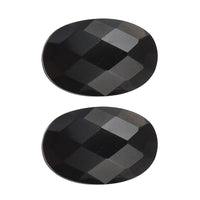 Set of 2 Thai Black Spinel (Oval 6x4 mm) 1.10 ctw Loose Gemstone