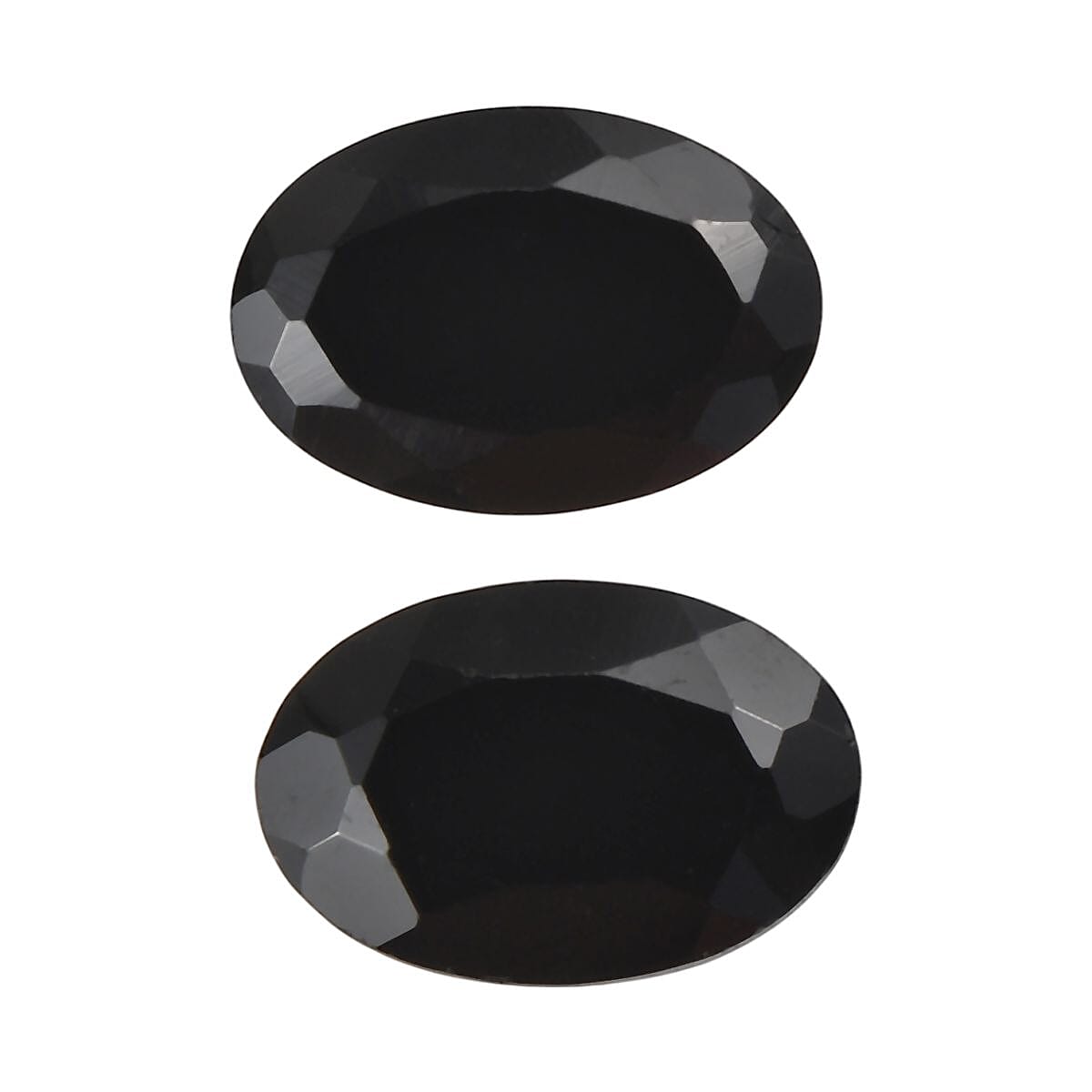 Set of 2 Australian Black Tourmaline (Oval 6x4 mm) 1.04 ctw Loose Gemstone