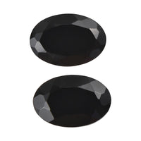 Set of 2 Australian Black Tourmaline (Oval 6x4 mm) 1.04 ctw Loose Gemstone