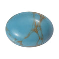 Blue Turquoise (Ovl 8x6 mm) 1.10 ctw Loose Gemstone - Sticky add to cart bar