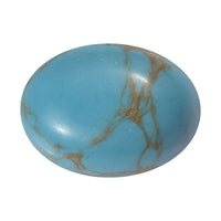 Blue Turquoise (Ovl 8x6 mm) 1.10 ctw Loose Gemstone
