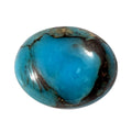 Blue Turquoise (Ovl 10x8 mm) 2.25 ctw Loose Gemstone - Sticky add to cart bar