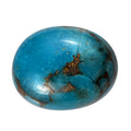 Blue Turquoise (Ovl 9x7 mm) 1.50 ctw Loose Gemstone - Sticky add to cart bar