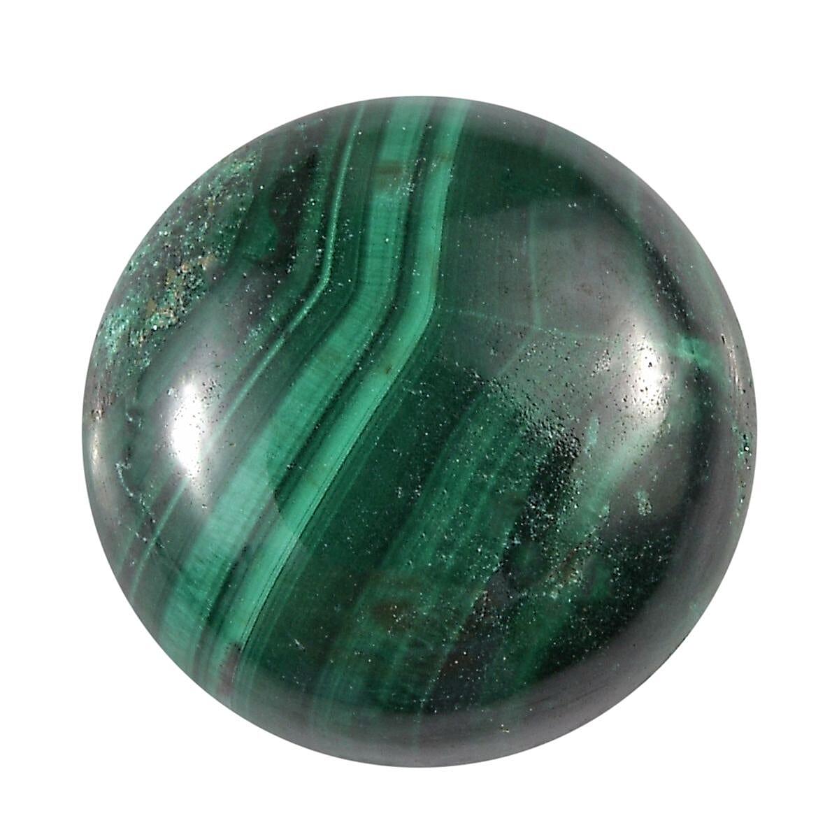 African Malachite (Rnd 10 mm) 4.32 ctw Loose Gemstone