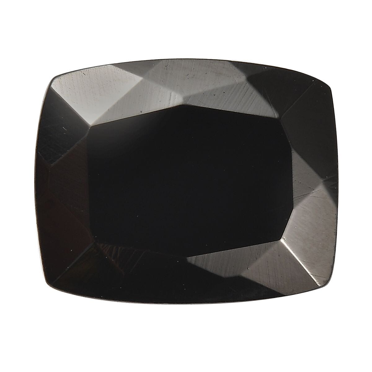 Silver Shungite (Cush 11x9 mm) 2.01 ctw Loose Gemstone