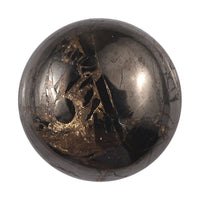 Matrix Silver Shungite (Rnd 10 mm) 2.60 ctw Loose Gemstone