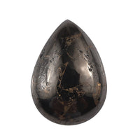 Matrix Silver Shungite (Pear 14x10 mm) 3.46 ctw Loose Gemstone